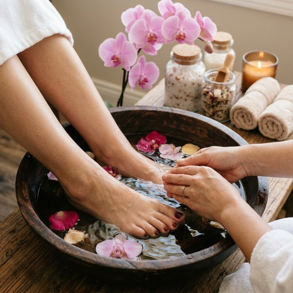 Deluxe Spa Pedicure visual presentation - Podiatry Group of Georgia